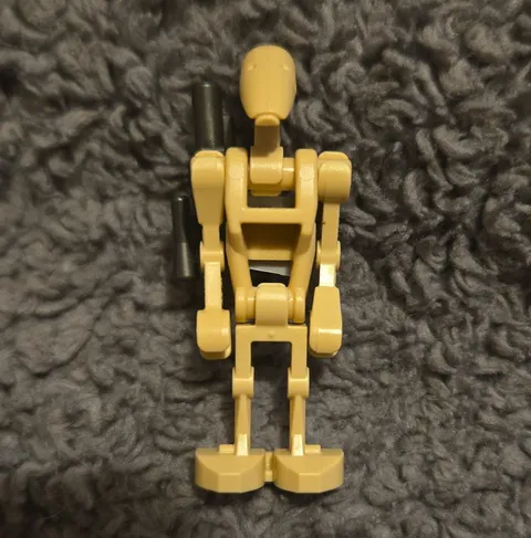 LEGO Battle Droid Minifigure Tan with Black Blaster Accessory Plastic Figure