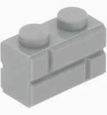 LEGO 1x2 Masonry Brick Light Bluish Gray x20 - part 98283