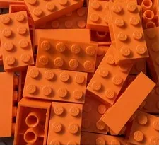 100% Authentic Lego Basic Bricks 2x4 Building Blocks 50 Pieces #3001