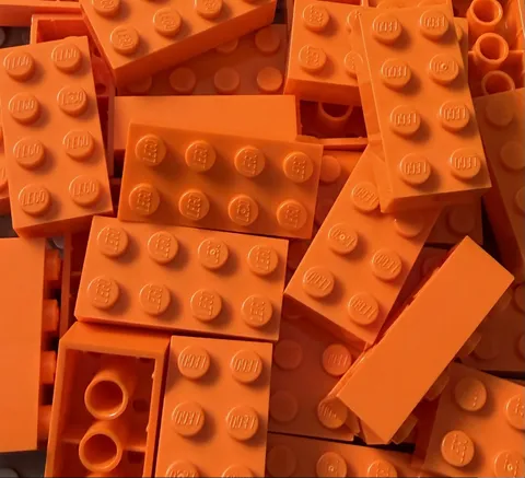 100% Authentic Lego Basic Bricks 2x4 Building Blocks 50 Pieces #3001