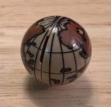 LEGO Cylinder Hemisphere 2 x 2 W Reddish Brown Globe 61287c01pb03 10224 70810