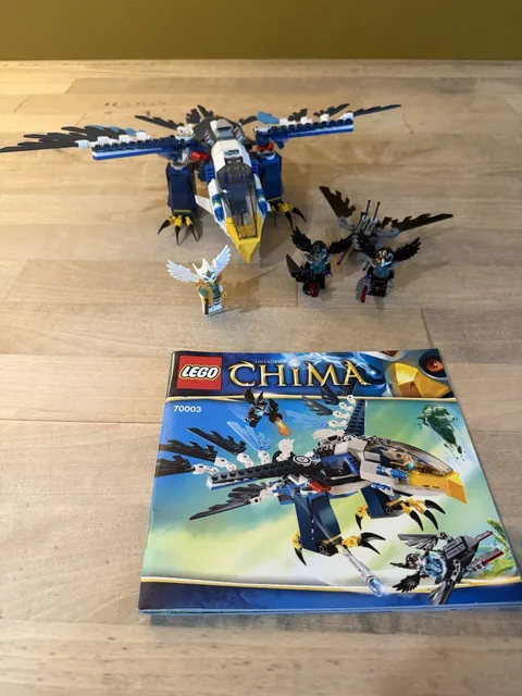 LEGO Legends of Chima Eris' Eagle Interceptor Set 70003 348 Pieces Complete