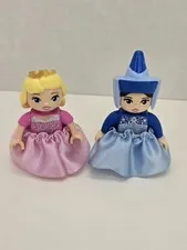 LEGO Duplo Figure Disney Princess Sleeping Beauty & Fairy Godmother With Skirt