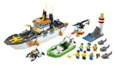 LEGO CITY: Coast Guard Patrol (60014)  Complete W/manuals, Minifigs, Sharks