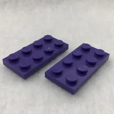 LEGO 3020 Dark Purple Plate 2 x 4 (x2)