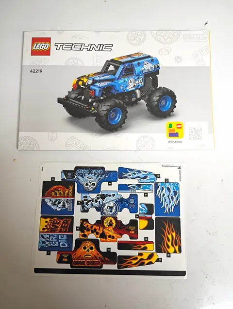 LEGO Technic 42219 Illustrated Instruction Manual Booklet w/ Sticker Sheet