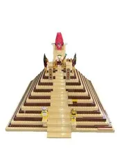 100% LEGO Pharaoh's Pyramid King 14.5” By 12” Tall Custom Build Rare!! See Pics!