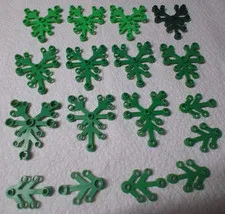 N-1 Lego Lot 17 Plant Leaves 2417 2423 Green Bright Green Dark