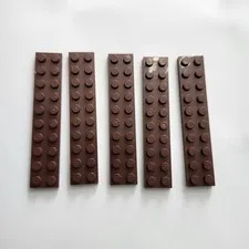 LEGO Parts 3832 (5pcs) Basic Plate 2x10 Light Brown 