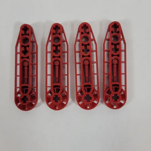 4X LEGO Technic DARK RED 1x7 Liftarm Modified Fan Lot Part Set 32177 8764