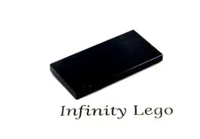 12 LEGO Black Tile 2 x 4 Smooth Finishing (87079) - (12 Pieces)