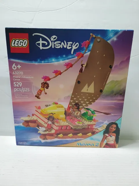 LEGO 43270 Moana's Adventure Canoe - New Factory Sealed in Box Retiring Dec 2026