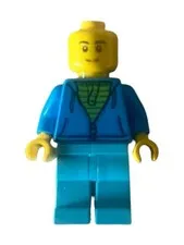 LEGO twn331 Man -INCOMPLETE- NO Hair, from 31084 Pirate Roller Coaster