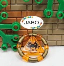 (S12/1/25) LEGO 87748pb01 Atlantis Treasure Key Crab Pattern Orange