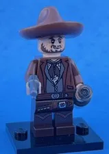 Lego Cowboy dark FLESH CHARRO western bandit w brick warriors sombrero & Guns