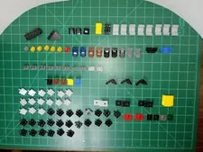 100 piece set Lego Minifig seats Technic transportation vehicle car plates MOC