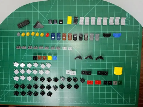 100 piece set Lego Minifig seats Technic transportation vehicle car plates MOC