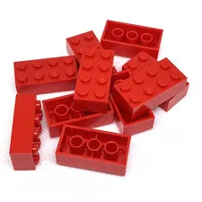 LEGO Parts - Red Brick 2 x 4 - No 3001 - QTY 10