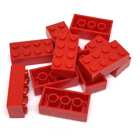 LEGO Parts - Red Brick 2 x 4 - No 3001 - QTY 10
