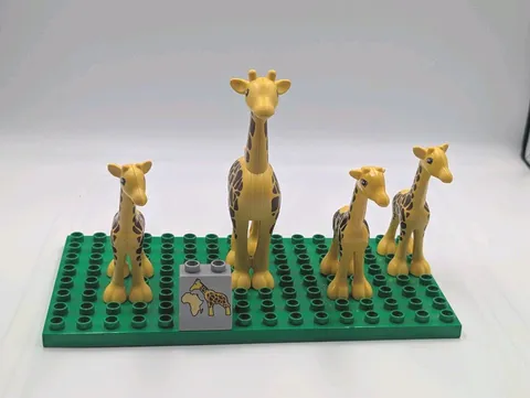 Duplo Lego Safari Animals Giraffe Family Zoo Animal Mama & 3 Babies Specialty 