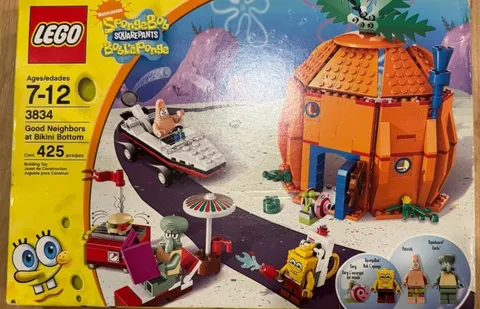 LEGO SpongeBob SquarePants Good Neighbors Bikini Bottom 3834 Used -100% Complete