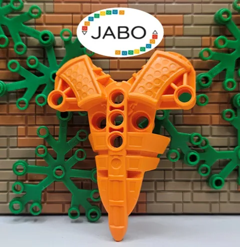 (S17 / 3 / 19) LEGO Bionicle 53547 Chest Armor Armor Toa Inika Orange