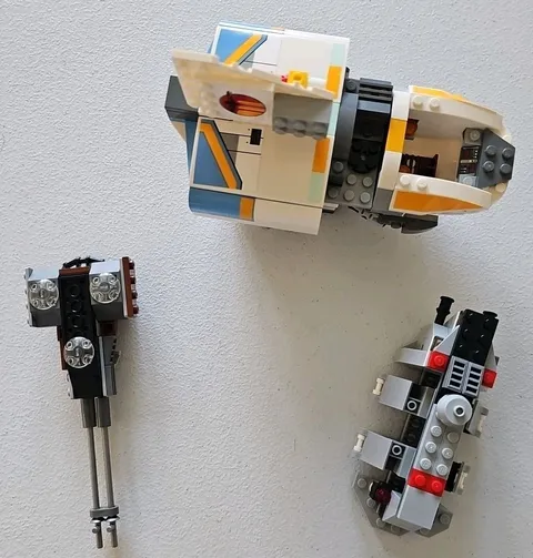 Lego Vehicle Lot - THE PHANTOM, Speeder Bike + Imperial Transport Missing Pieces