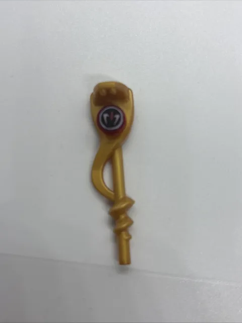 Lego Weapon Pearl Gold Serpent Snake Staff Round Red Fangpyre Ninjago Tile