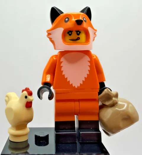 LEGO 71025 CMF Series 19 Fox Costume Girl Minifigure col19-14 Complete New