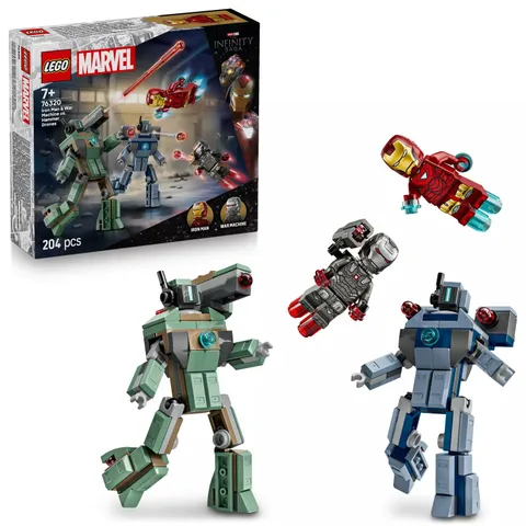 LEGO Marvel Iron Man i War Machine contra drony Hammera 76320 LEGO