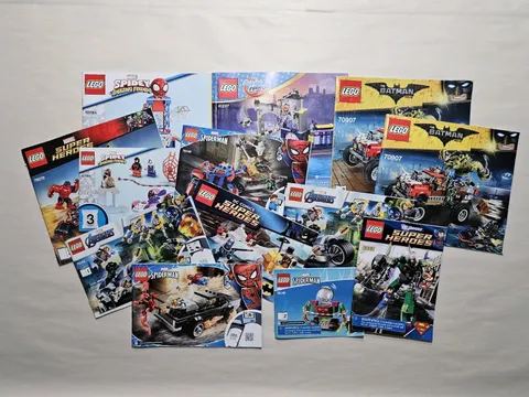 LEGO Super Heroes Instruction Manuals Books Only Lot of 13 Batman Spider-man 