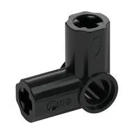 LEGO Part 32014 - Black Technic Axle and Pin Connector Angled #6 - 90°
