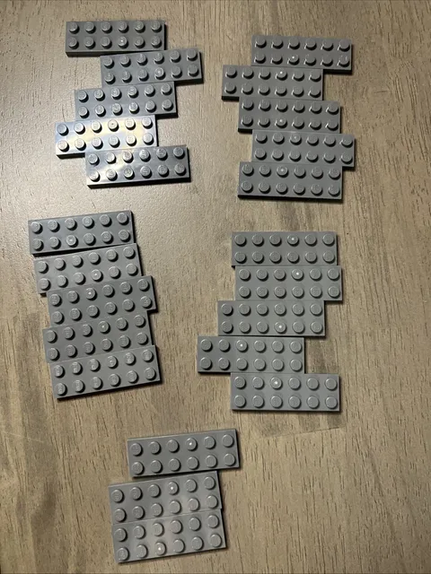 LEGO 3795 Dark Bluish Gray 2x6 Plate 23 Pieces