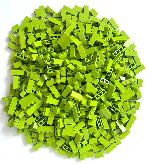Lego Yellowish Green Bulk Lot of 655pcs 1x1 1x2 1X3 1X4 etc Bricks