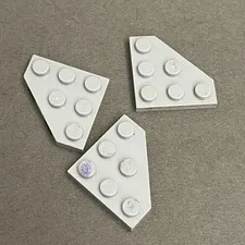 Lego 2450 Light Gray Replacement Parts Pieces Lot of 3