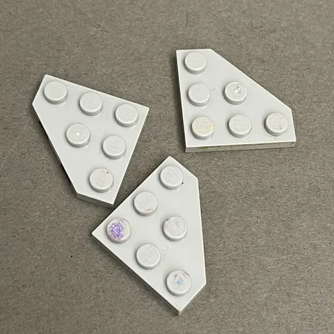 Lego 2450 Light Gray Replacement Parts Pieces Lot of 3