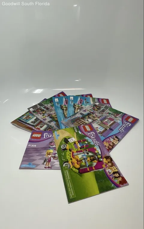 Lot Of 7 Pcs Assorted Lego Friends Building Toy Instruction Manuals Booklets