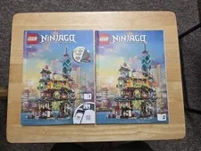 LEGO Ninjago 71741 NINJAGO CITY GARDENS Manuals/Books with Exclusive Poster only
