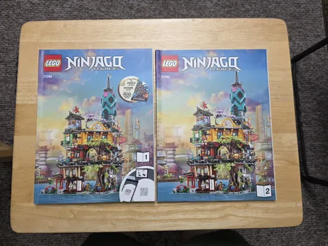 LEGO Ninjago 71741 NINJAGO CITY GARDENS Manuals/Books with Exclusive Poster only