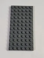 LEGO 6x12 Plate 3028 ● Dark Bluish Gray ● Flat ● Parts ● 1 Piece