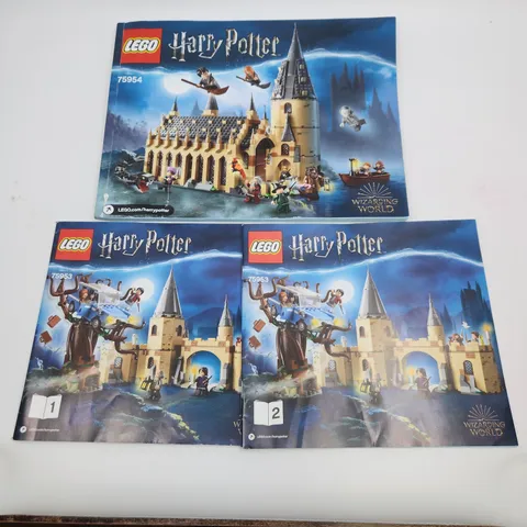 Lego Harry Potter Instruction Manual 75953 Whomping Willow 1, 2 75954 Great Hall