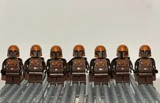 LEGO Star Wars Mandalorian Tribe Warrior Lot x7 No Cracks