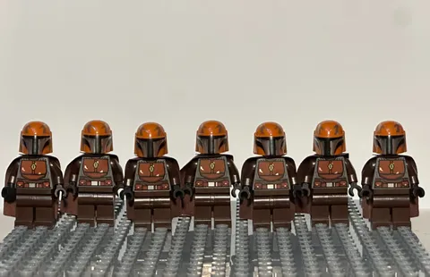 LEGO Star Wars Mandalorian Tribe Warrior Lot x7 No Cracks