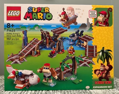 LEGO 71425 Super Mario Diddy Kong's Mine Cart Ride Expansion Set - New/Sealed