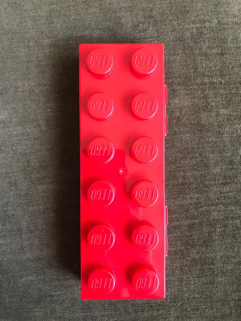 LEGO Brick Red Pencil Case 2012 Plastic