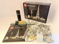 LEGO Architecture Paris 21044 Complete Box Manual Bags 2 Sealed Retired