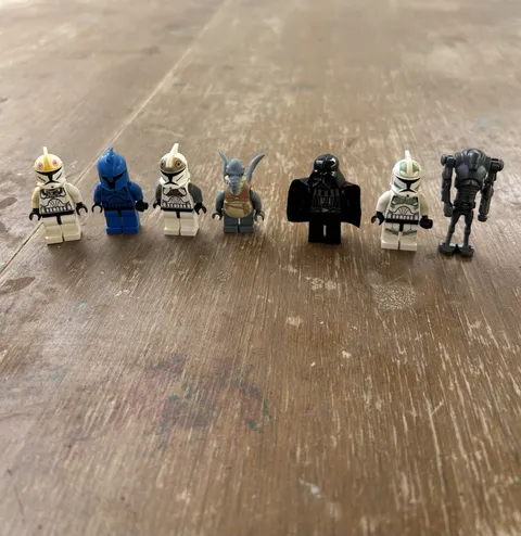 LEGO Star Wars Minifigure Lots of 7 Watto Tan Hands Darth Vader Storm Troopers