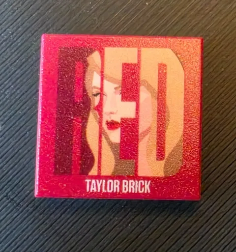Taylor swift Red Parody Custom printed original LEGO® brick 2x2 tile