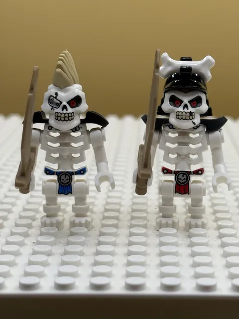USED LEGO NINJAGO Lot 2x Kruncha, Nuckal (Skulkin) Legacy njo0504 njo0503