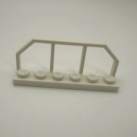 White Lego Ranch Hand Truck Bumper 6583 58494 1x6 with Train Wagon End / Fence